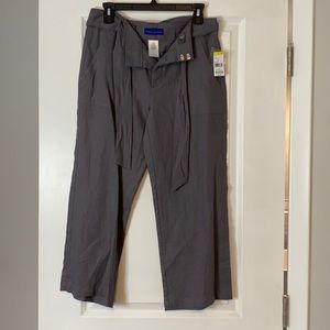 Linen Capri Pants crop